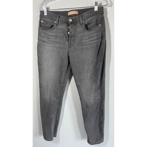 7 For All Mankind Womens Jeans 27 'Josefina' Grey Luxe Vintage Button Fly Skinny